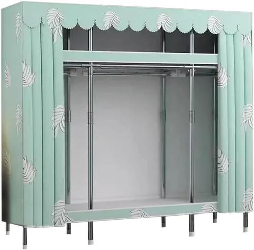 Miniatura 23 de large closets Portable Wardrobe Closet Thickened Steel Pipe Clothes Closet for Bedroom Hanging Large Closet Lightweight Portable Closet Space-saving