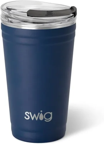 Miniatura 47 de Swig Life - Vaso aislante de 22 onzas, vaso de viaje para café con tapa, taza de viaje para café apta para portavasos, acero inoxidable (Aqua)