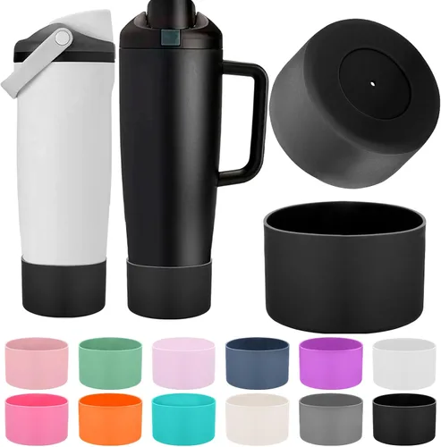 Miniatura 21 de Mity rain 2 piezas de botas protectoras de silicona para botellas y vasos FreeSip Sway de Owala de 30 oz y 40 oz - Accesorios para owala, mejora