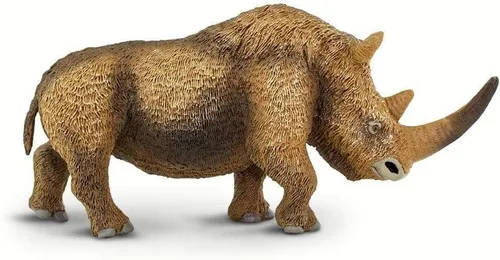 Miniatura 3 de Safari Ltd. Figura de rinoceronte lanudo – Figura detallada de plástico de 6.75 pulgadas – Divertido juguete educativo prehistórico para niños