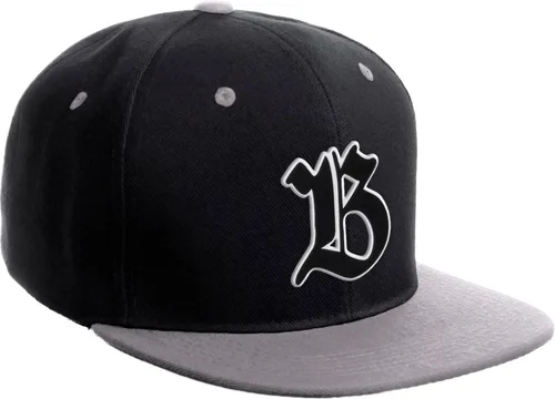 Miniatura 1416 de Daxton Gorra clásica con visera de billete plano con letras del alfabeto inglés antiguo de la A a la Z