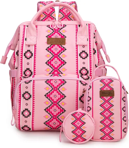 Miniatura 8 de Montana West Wrangler Callie Mochila de Pañales con Estuche para Chupete, Bolsa para Biberón, Conjunto de Bolsa de Viaje Multifuncional para Bebé
