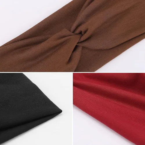 Miniatura 55 de DRESHOW Paquete de 8 diademas anudadas para mujer, con tiras cruzadas, antideslizantes, bohemias, trenzadas, accesorios para el cabello