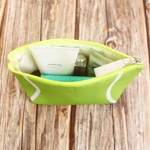 Miniatura 4 de Bolsa de maquillaje, organizador de viaje, neceser para mujer, pequeña funda de cosméticos para bolso, lindo embrague de almacenamiento de tela