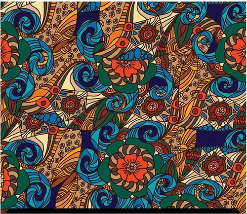 Miniatura 4 de HTV con estampado tribal y azteca (19.66 x 36 pulgadas), diamante africano