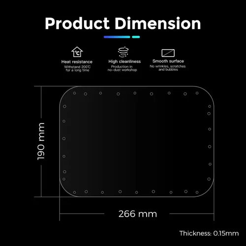 Miniatura 5 de Creality 3D Creality FEP Film Release Films 10.472x7.480x0.006 in para Creality LD-006, Halot-Lite, Halot-Sky, Halot Sky 2022 Mono LCD Resina 3D