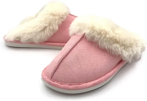 Miniatura 6 de Asverd - Pantuflas para mujer, con punta abierta, peludas, para el hogar