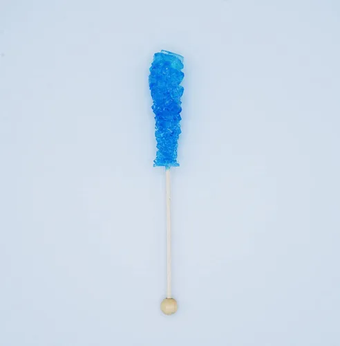 Miniatura 2 de Blue Rock Candy Sticks '72 Pack' – Roca de cristal de azúcar Razz azul envuelta individualmente a granel – Perfecto para recuerdos de fiesta, bodas
