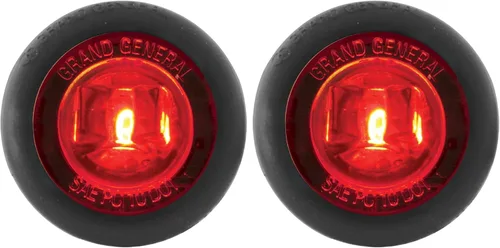 GG Grand General 75292 - Mini luz LED de doble función de gran angular de 1 pulgada con ojales de goma para camiones, remolques, cuatrimotos, UTV,