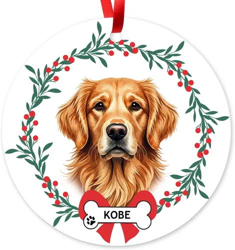 Miniatura 10 de Adorno de Navidad personalizado de Beagle, adorno personalizado con nombre de mascota, regalos para los amantes de los perros Beagle, decoración