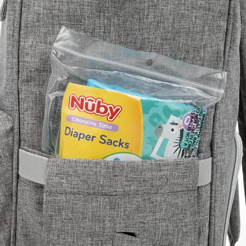 Miniatura 3 de Nuby Bolsas desechables del pañal, aroma de polvo de bebé fresco, 6 paquetes (50 cuentas de cada paquete), 300 cuentas