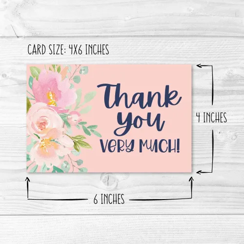Miniatura 4 de Hadley Designs Tarjetas de agradecimiento a granel con sobres, 24 tarjetas de agradecimiento para profesores, lindas tarjetas de agradecimiento