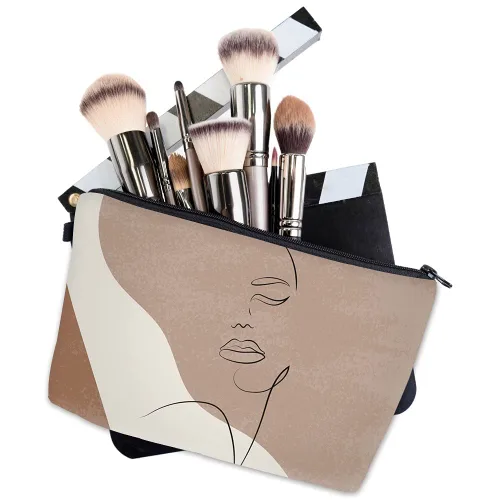 Miniatura 6 de Deanfun Bolsa de cosméticos para mujer, 2 piezas de flores de mandala, bolsas de maquillaje impermeables, bolsa espaciosa para artículos de tocador