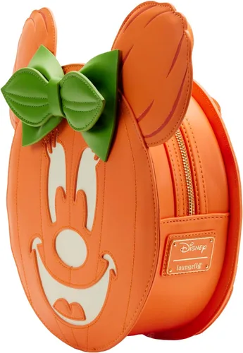 Miniatura 7 de Loungefly Disney Glow FACE Minnie Pumpkin Mini Mochila