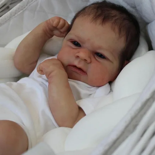 Miniatura 3 de Anano Muñecas de Bebé Reborn Niño, Muñeca de Bebé Realista de 17 Pulgadas Realista, Muñeca de Bebé de Silicona Recién Nacido Niño, Muñecas Reborn
