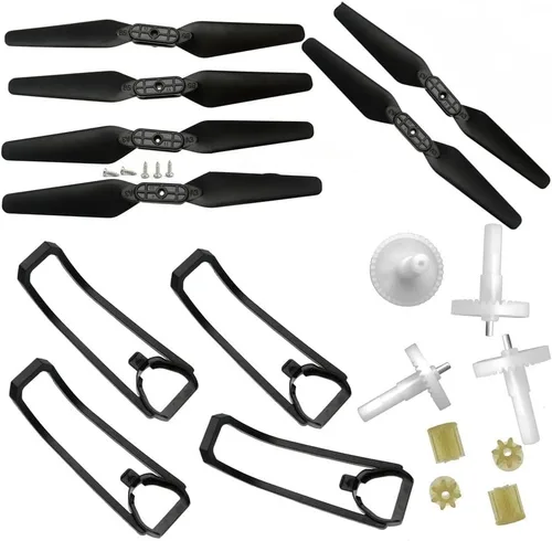 Miniatura 24 de FOLD Drone E525 LS-E525 E88 Teng1 Compatible Spare Parts Set Compatible With RC Quadcopter Including Arms Motor Propeller Landing Gear And Guards
