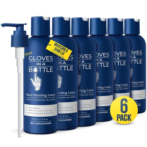 Miniatura 9 de Gloves in a Bottle Loción protectora para piel seca con picazón, sin grasa y sin perfume, 8 onzas líquidas, paquete de 2 8 oz