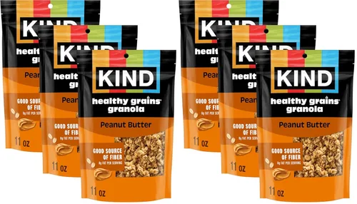Miniatura 16 de Kind Granos saludables de granola, avena y miel con coco tostado, sin gluten, mezcla de aperitivos saludables, 0.18 onzas de proteína, 11 onzas, 3
