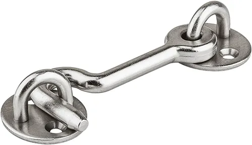 National Hardware N187-036 Gancho de privacidad, níquel satinado, 4"