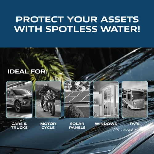 Miniatura 4 de Spotless Water Systems - DIC-10, ventana simple, panel solar, RV y sistema de lavado de autos, funciona para todos los vehículos, motocicletas