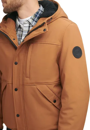 Miniatura 5 de Levi's Chaqueta bomber con capucha y forro de sherpa suave para hombre