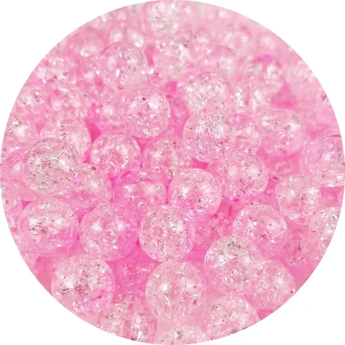 Miniatura 14 de 300 cuentas de acrílico agrietadas de 0.315 pulgadas (0.315 in) redondas de cristal, cuentas espaciadoras a granel para hacer joyas, collares, Negro