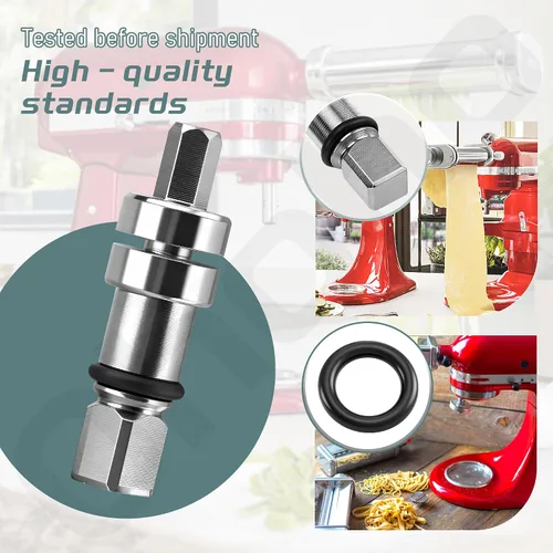 Miniatura 6 de Ohoho - Acoplador de eje de corte para pasta, compatible con mezclador de pie KitchenAid, accesorio de pasta, para la serie KSMP, reparación