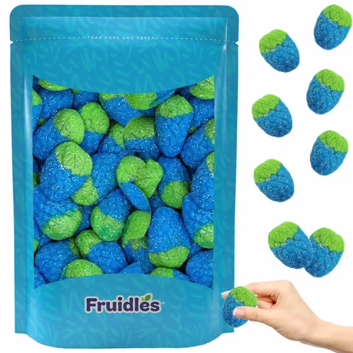 Miniatura 10 de Fruidles Sour Wild - Caramelos de gomitas de frambuesa, suaves y masticables, sin grasa (1 libra)