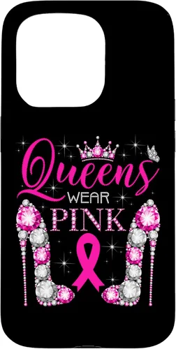 Miniatura 14 de iPhone 12 Pro Max Queens Wear Rosa Concientización del Cáncer de Mama Estuche con Cinta Rosa