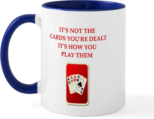 Miniatura 81 de CafePress Euchre Champ Mugs Taza de café de cerámica de 11 oz (11.0 fl oz)