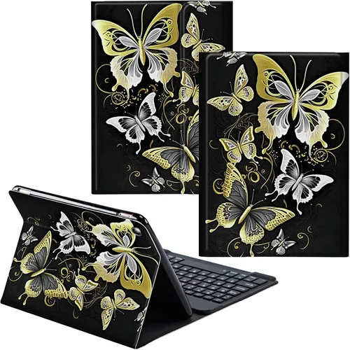Miniatura 19 de Para Samsung Galaxy Tab S6 Lite Funda 2022/2020 Teclado Inalámbrico Desmontable Y Cubierta De Soporte De Cuero PU Funda Protectora Para Samsung