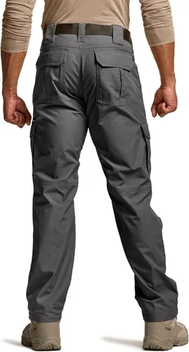 Miniatura 2 de CQR Pantalones tácticos para hombre, resistentes al agua, pantalones cargo Ripstop, ligeros EDC trabajo, senderismo, ropa para exteriores