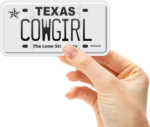 Miniatura 4 de Calcomanía para placa de matrícula de Texas, elige entre más de 50 ciudades de TX, calcomanía para parachoques de Texas para automóvil, calcomanías