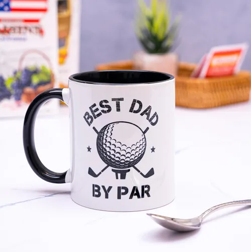 Miniatura 5 de decorluxes Regalos de golf para papá, taza de cerámica de 11 onzas, taza para el mejor papá por par, divertido regalo de golf para hombres, marido