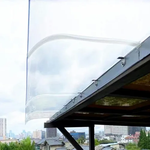 Toldo invisible para puerta delantera, toldo silencioso, toldo al aire libre, toldo de porche, toldo de jardín, cubierta de policarbonato