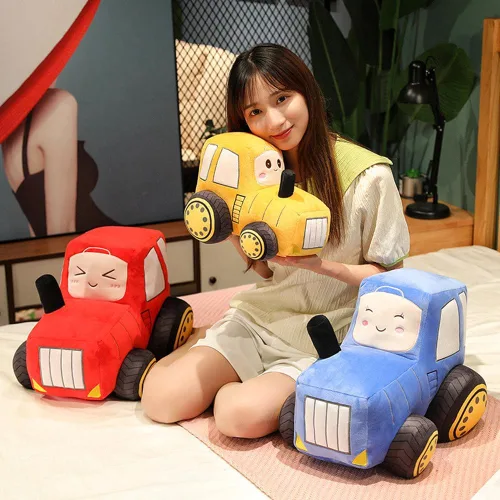 Miniatura 4 de XIYUAN Juguete de peluche para automóvil, almohada de felpa suave, juguete de simulación, regalo para niños (12 pulgadas/azul)