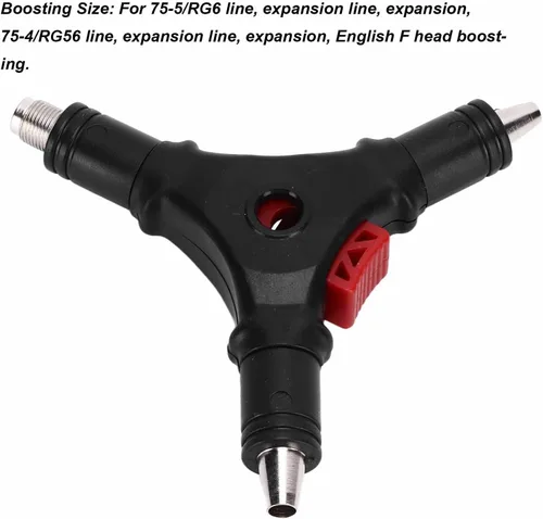 Miniatura 7 de Conector F 4 en 1, herramienta de ensanchamiento de instalación de compresión coaxial, herramienta de compresión pelacables multifunción para cable