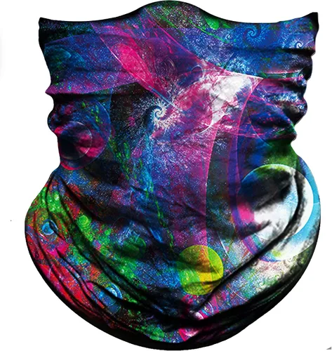 Miniatura 19 de Obacle Bandana sin costuras, máscara facial rave, para mujeres y hombres, para protección contra el polvo, el viento y el sol