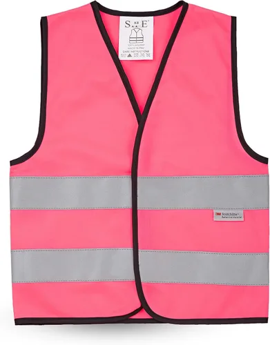 Miniatura 32 de Chaleco de seguridad SIFE para niños de 3 a 12 años, con tecnología compatible 3M, 6 colores - malla y punto Púrpura