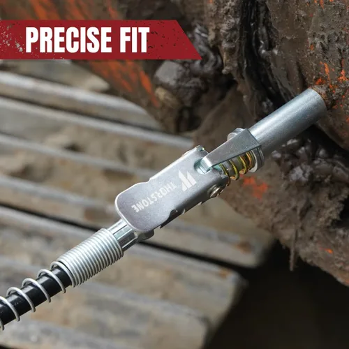Miniatura 4 de Thorstone Kit de Pistola de Engrase de Empuñadura de Servicio Pesado de 7000PSI Capacidad de Carga de 14oz Manguera Flexible con Resorte de 18