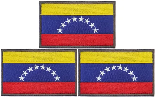 Miniatura 23 de Paquete de 3 parches de bandera de Colombia, parche bordado de bandera de Colombia, para sombreros, bolsas tácticas, chaquetas, parches de ropa