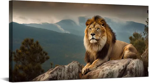 Miniatura 20 de YONICA Lienzo de pared de animales de la naturaleza, pintura de pared de águila, impresión artística de águila calva voladora impresa en lienzo