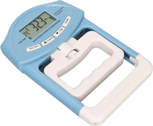 Miniatura 8 de Pilipane Entrenador de fuerza de agarre dinamómetro de mano, dinamómetro de mano digital, pantalla LCD, probador electrónico de fuerza de agarre