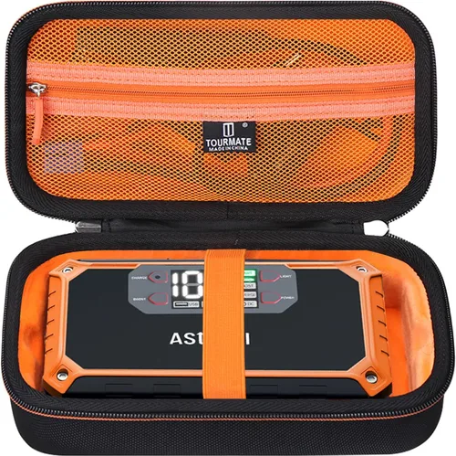 Miniatura 9 de Tourmate Estuche rígido compatible con AstroAI Arrancador de coche, estuche de viaje para AstroAI/S ZEVZ 2000A 12V 18000mAh Cargador de batería