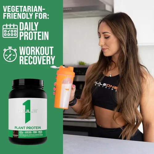 Miniatura 7 de Rule 1 Proteins Proteína vegetal - Proteína en polvo vegana, sin gluten, sin lácteos y sin soja con 0.71 onzas de proteína por porción