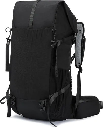 Mochila de senderismo, 40L a 50L, bolsa de senderismo de capacidad extra grande, mochila de campamento con marco interno, mochila deportiva ligera