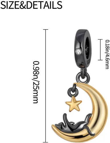Miniatura 5 de Pandach Abalorios para pulseras para mujer, plata de ley 925, colgante con piedras de circonita cúbica, joyería para niña, regalos para mujer