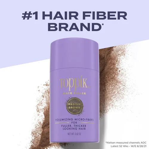 Miniatura 2 de Toppik Relleno de cabello, marrón medio, 12G