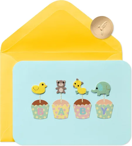 Miniatura 9 de Papyrus Tarjeta de baby shower (abundancia de buenos deseos)