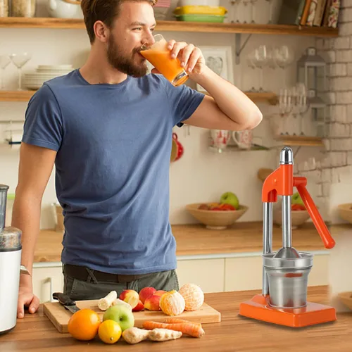 Miniatura 6 de Juicer Hand Press Stainless Steel Manual Juicers Effortless Fruit Squeezer for Oranges, Citrus, Lemon More